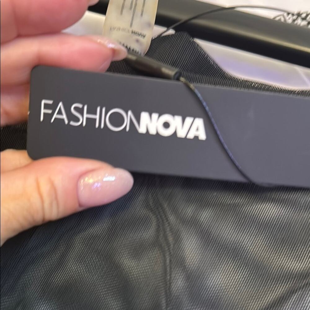 Fashion Nova Black Sheer coverup Pants - Picture 3 of 4